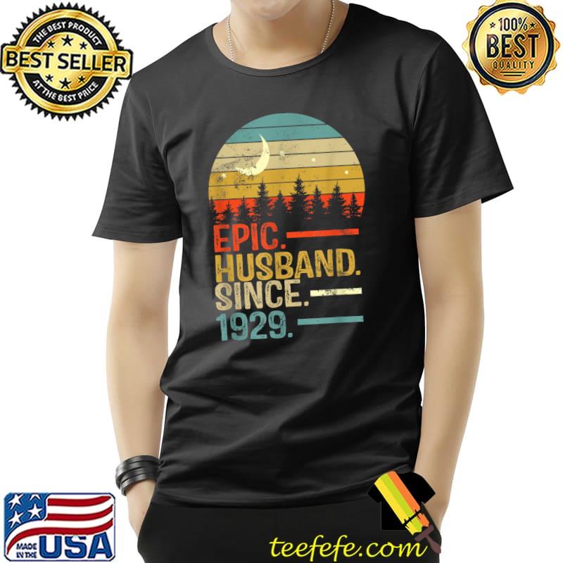 Vintage Wedding Anniversary Best Husband Since 1929 T-Shirt Unisex Vintage Wedding Anniversary Best Husband Since 1929 T-Shirt Unisex