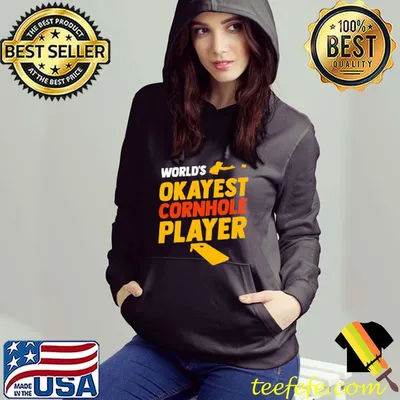 World's Okayest Cornhole Player Retro Shirt