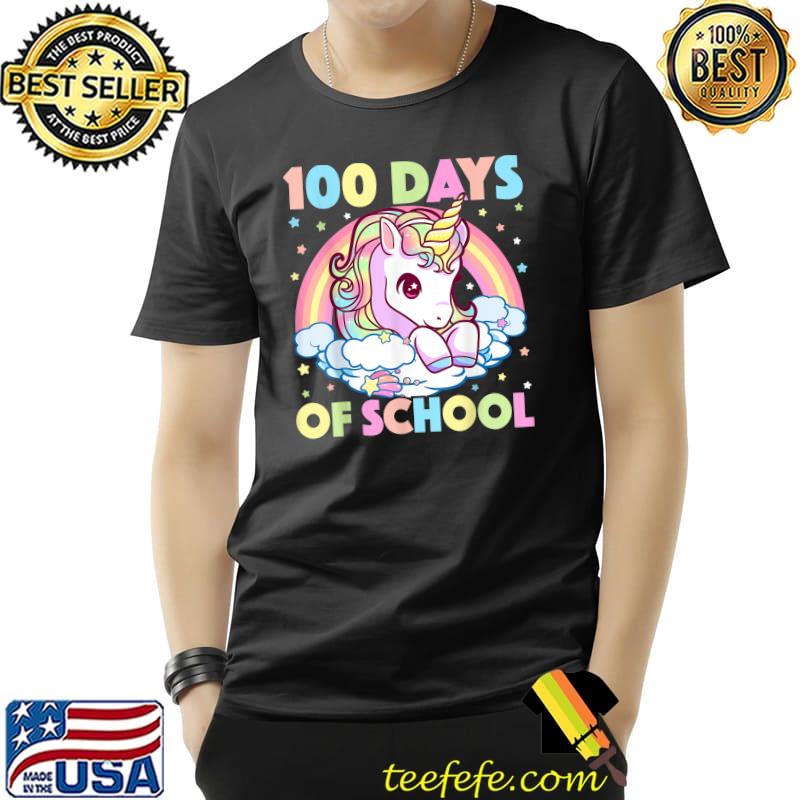 100 Days of School Unicorn Girls Teacher 100th Day of School T-Shirt Unisex 100 Days of School Unicorn Girls Teacher 100th Day of School T-Shirt Unisex