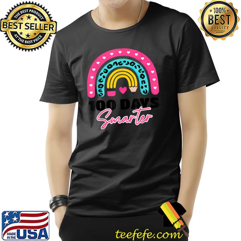 100th Day of School Teacher - 100 days smarter rainbow T-Shirt Unisex 100th Day of School Teacher - 100 days smarter rainbow T-Shirt Unisex