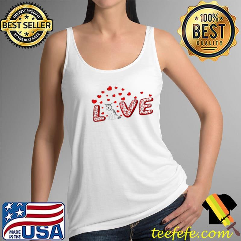 Alaskan Malamute Heart Love Alaskan Malamute Valentine Shirt Tank Top Alaskan Malamute Heart Love Alaskan Malamute Valentine Shirt Tank Top