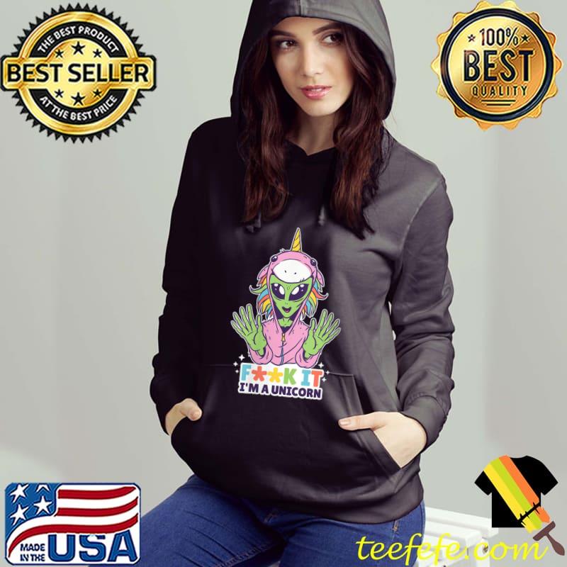 Alien Unicorn F Word I'm A Unicorn Graphic T-shirt