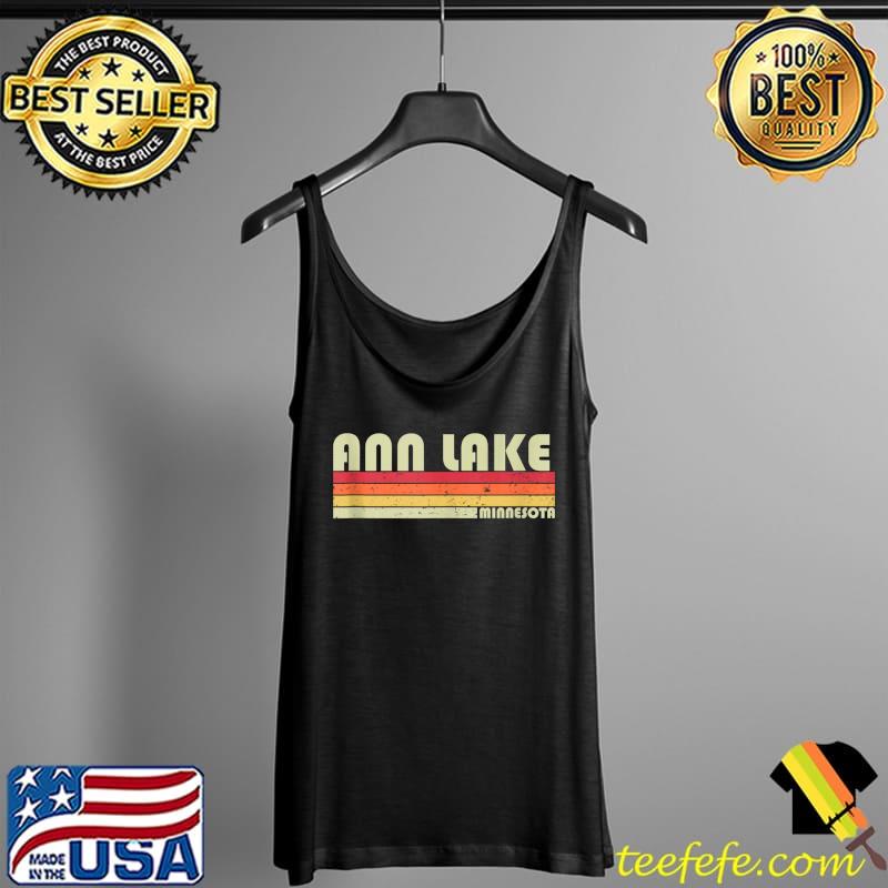 ANN LAKE MINNESOTA Funny Fishing Camping Summer T- Tank Top ANN LAKE MINNESOTA Funny Fishing Camping Summer T- Tank Top