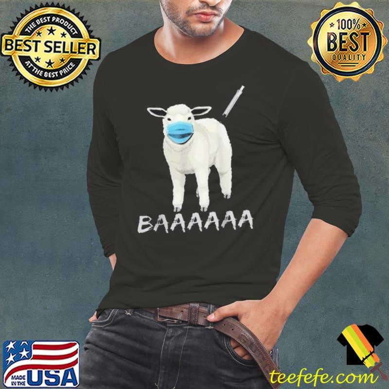 Anti Mask Sheep With Face Mask T Shirt Long Sleeve Tee Anti Mask Sheep With Face Mask T Shirt Long Sleeve Tee