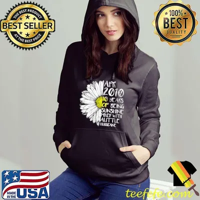 APRIL Girl Made In 2010 10th Sunshine Hurricane Birthday T-shirt