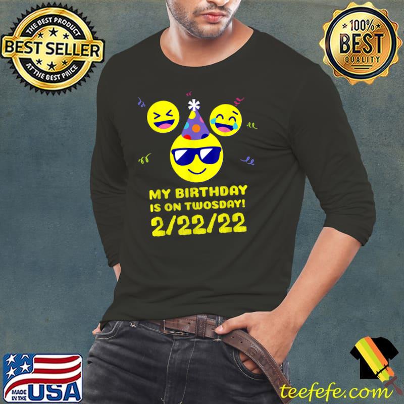 Awesome 2-22-2022 birthday TWOSDAY shirt Feb22-2022 birthday T-Shirt Long Sleeve Tee Awesome 2-22-2022 birthday TWOSDAY shirt Feb22-2022 birthday T-Shirt Long Sleeve Tee
