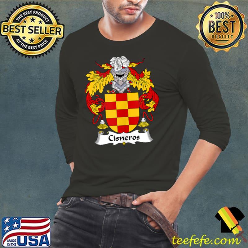 Awesome Cisneros Coat of Arms - Family Crest T Shirt Long Sleeve Tee Awesome Cisneros Coat of Arms - Family Crest T Shirt Long Sleeve Tee