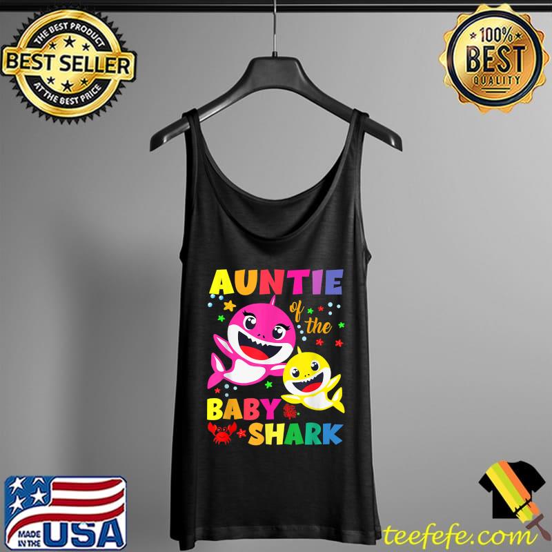 Best Auntie Of The Birthday Shark Dad, Mom Matching Family T-Shirt Tank Top Best Auntie Of The Birthday Shark Dad, Mom Matching Family T-Shirt Tank Top