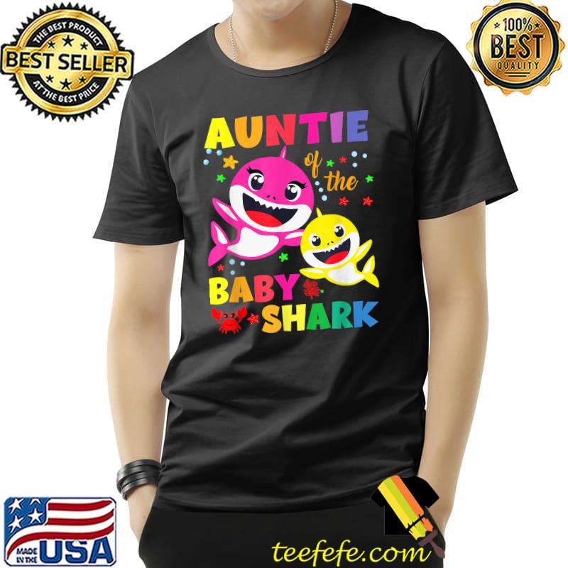 Best Auntie Of The Birthday Shark Dad, Mom Matching Family T-Shirt Unisex Best Auntie Of The Birthday Shark Dad, Mom Matching Family T-Shirt Unisex