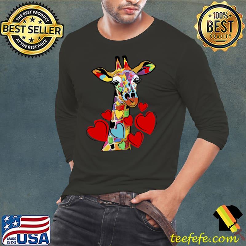 Best Giraffe Valentine's Day Gift for Giraffe Lovers T- Long Sleeve Tee Best Giraffe Valentine's Day Gift for Giraffe Lovers T- Long Sleeve Tee