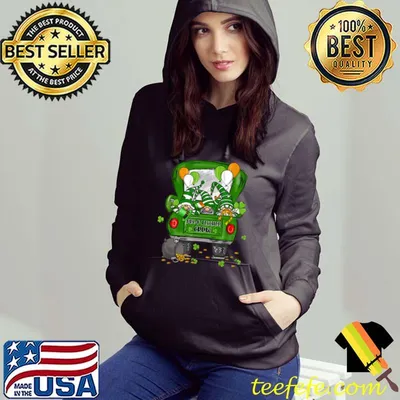 Best Gnomies Truck Pre-K Teacher Crew Lucky Shamrock St Patrick T-Shirt