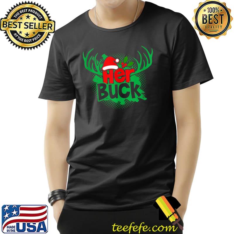 Best Her Buck Reindeer Red Plaid Christmas Pajama Matching Couple T- Unisex Best Her Buck Reindeer Red Plaid Christmas Pajama Matching Couple T- Unisex