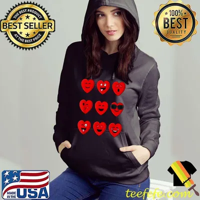 Best Valentines Day Silly Faces Hearts Funny Boys Girls Kids Teen T-Shirt
