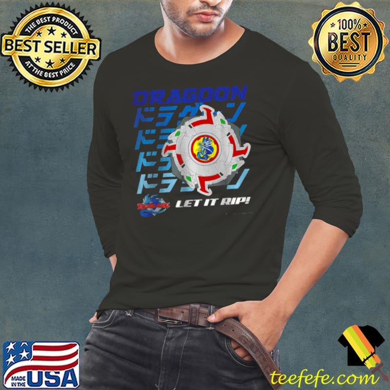 BEYBLADE DRAGOON FULL COLOR T Shirt Long Sleeve Tee BEYBLADE DRAGOON FULL COLOR T Shirt Long Sleeve Tee