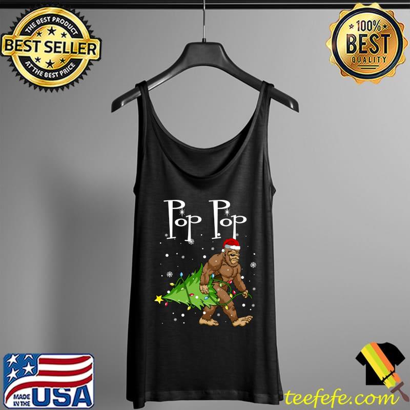 Bigfoot Pop Pop Funny Sasquatch Bigfoot Christmas T- Tank Top Bigfoot Pop Pop Funny Sasquatch Bigfoot Christmas T- Tank Top