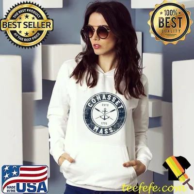 Cohasset Massachusetts MA Vintage Boat Anchor & Oars T-Shirt