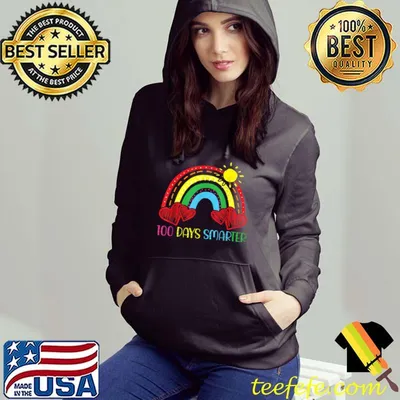 Cute Rainbow Teacher Appreciation 100th Day Of School Heart T-Shirt