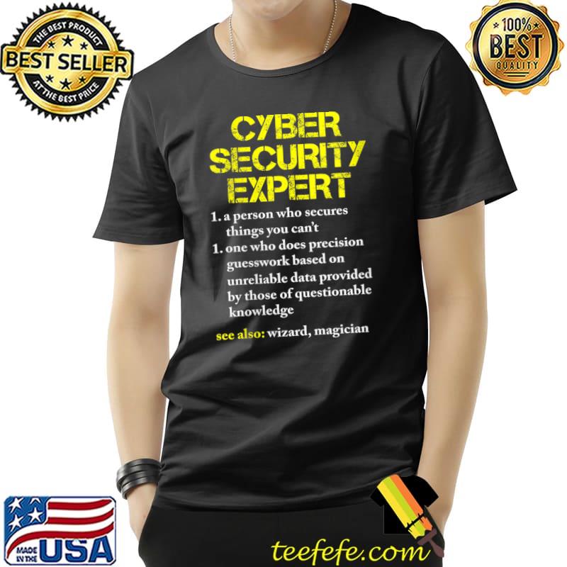 Cybersecurity Definition Expert Computer Engineer T-Shirt Unisex Cybersecurity Definition Expert Computer Engineer T-Shirt Unisex