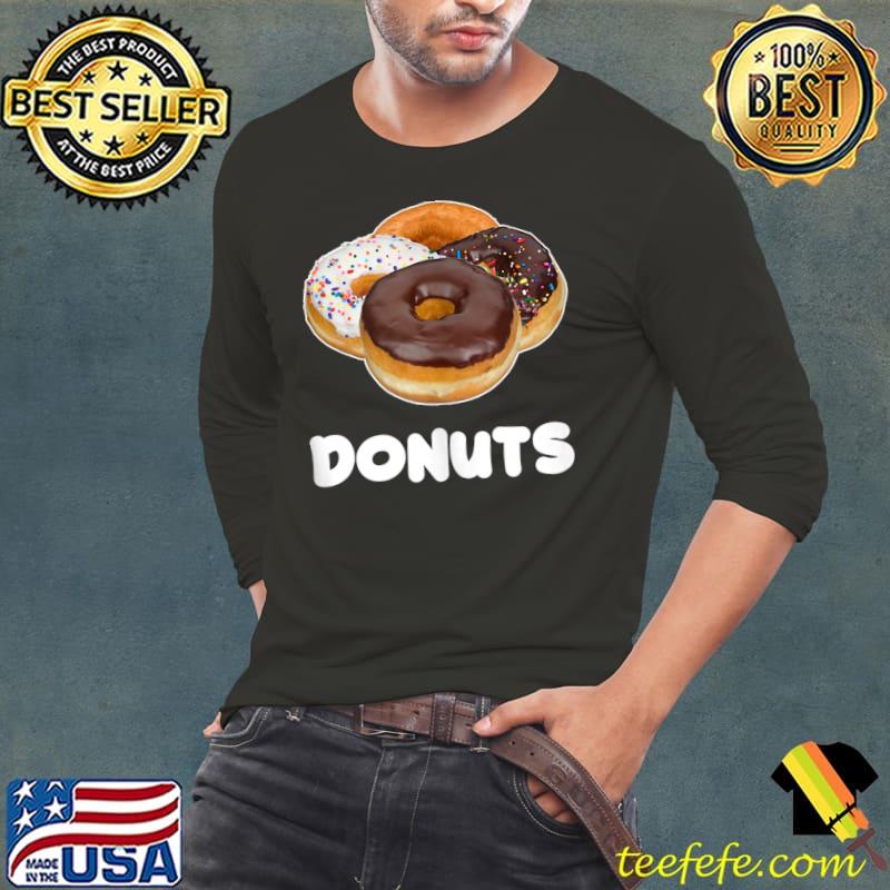 Donuts T-Shirt Long Sleeve Tee Donuts T-Shirt Long Sleeve Tee