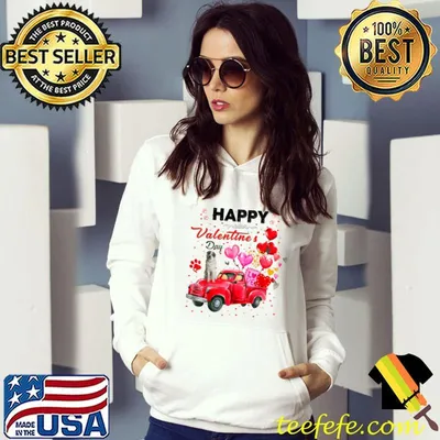 Funny Cute Truck Great Pyrenees Valentines Day Costume Boy Girl T-Shirt