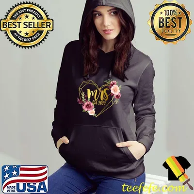 Funny Floral Heart Mrs Est 2022 T-Shirt