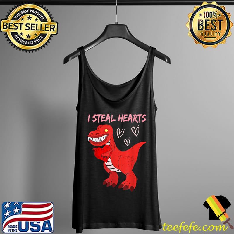 Funny I Steal Hearts Dinosaur Valentine Day Hearts Love Buffalo T-Shirt Tank Top Funny I Steal Hearts Dinosaur Valentine Day Hearts Love Buffalo T-Shirt Tank Top