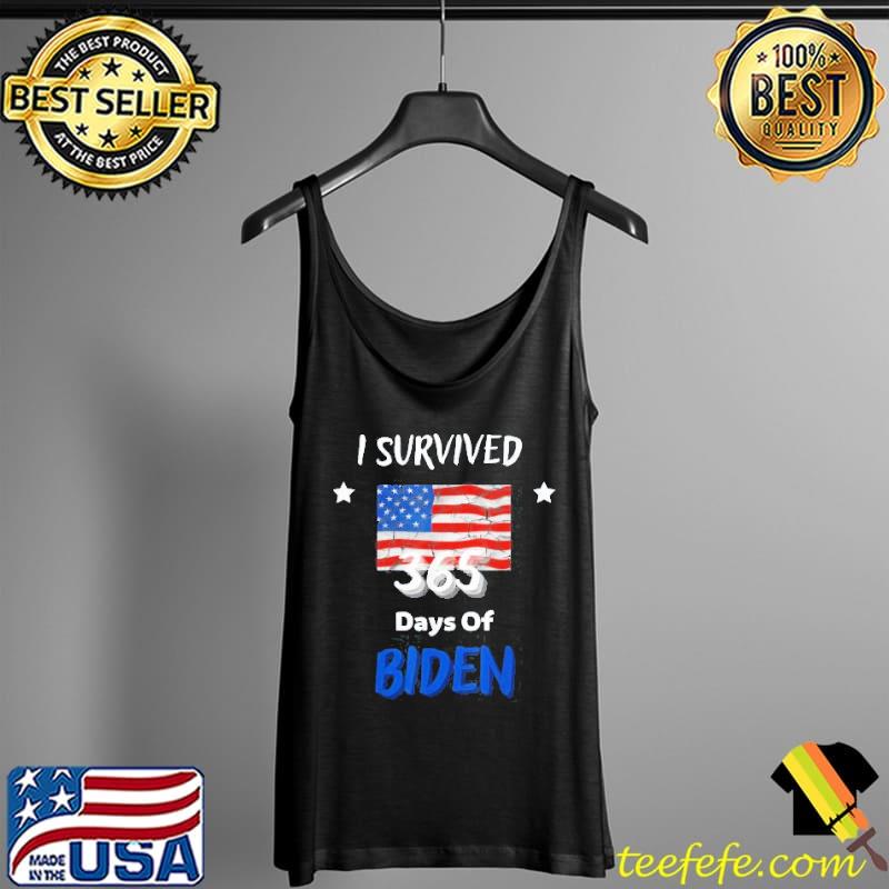Funny I Survived 365 Days Of Biden Anti Biden T-Shirt Tank Top Funny I Survived 365 Days Of Biden Anti Biden T-Shirt Tank Top