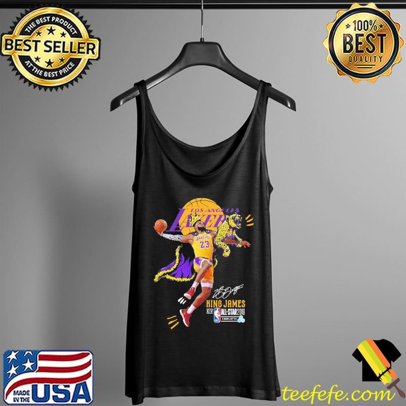 Funny Los Angeles Lakers King James All Star 2019 Signature Shirt Tank Top Funny Los Angeles Lakers King James All Star 2019 Signature Shirt Tank Top