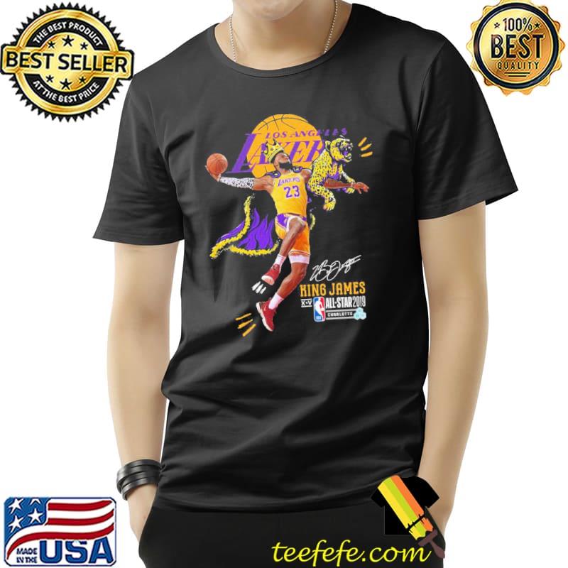 Funny Los Angeles Lakers King James All Star 2019 Signature Shirt Unisex Funny Los Angeles Lakers King James All Star 2019 Signature Shirt Unisex