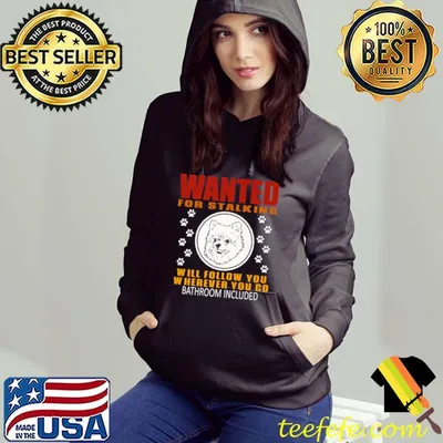 Funny Personal Stalker Dog Wanted For Stalking Funny Pomeranian Premium T-Shirt