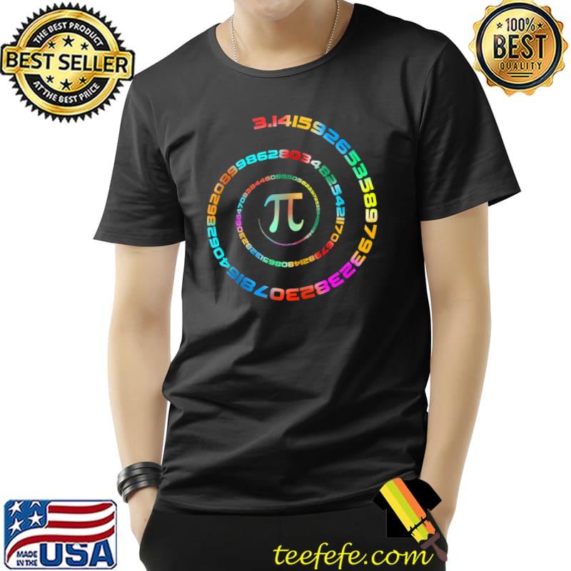Funny Pi Day Spiral Pi Symbol for Pi Day 3.14 Math Teacher T-Shirt Unisex Funny Pi Day Spiral Pi Symbol for Pi Day 3.14 Math Teacher T-Shirt Unisex