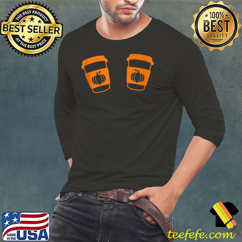 Funny Pumpkin Spice Latte Boobs Funny Fall Halloween T- Long Sleeve Tee Funny Pumpkin Spice Latte Boobs Funny Fall Halloween T- Long Sleeve Tee