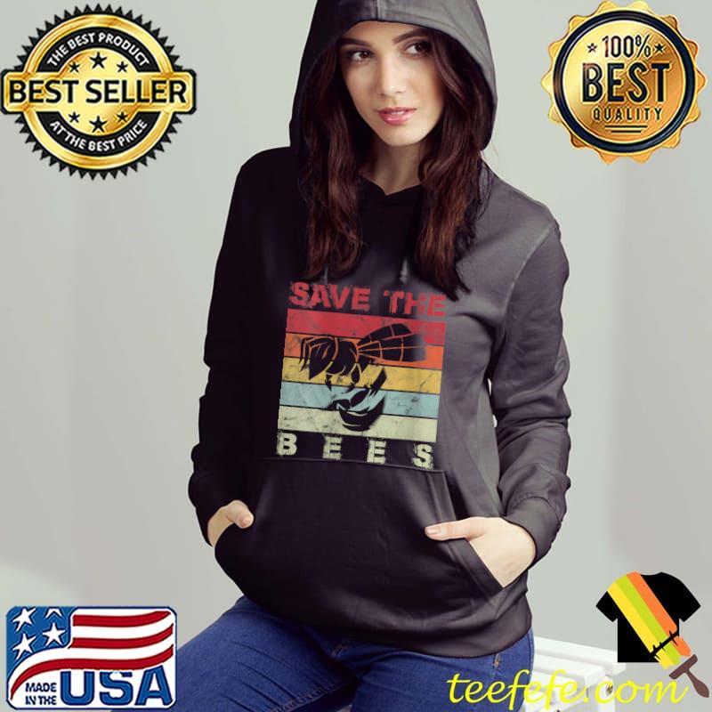Funny Retro Bees Vintage Save The Bees T-shirt