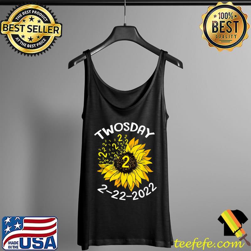 Funny Sunflower Tuesday February 22nd 2022 Funny Math Teacher T-Shirt Tank Top Funny Sunflower Tuesday February 22nd 2022 Funny Math Teacher T-Shirt Tank Top
