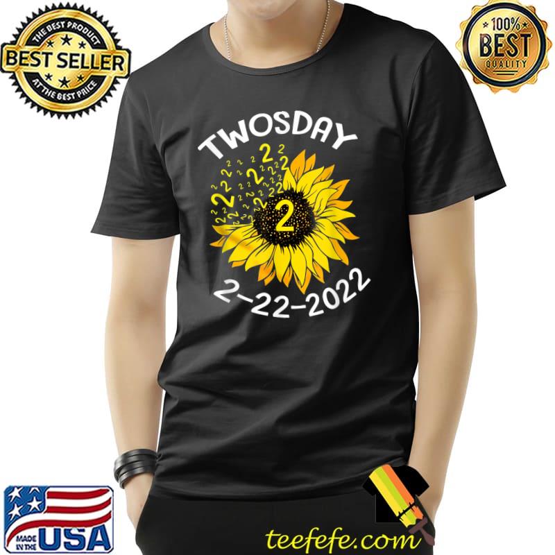 Funny Sunflower Tuesday February 22nd 2022 Funny Math Teacher T-Shirt Unisex Funny Sunflower Tuesday February 22nd 2022 Funny Math Teacher T-Shirt Unisex