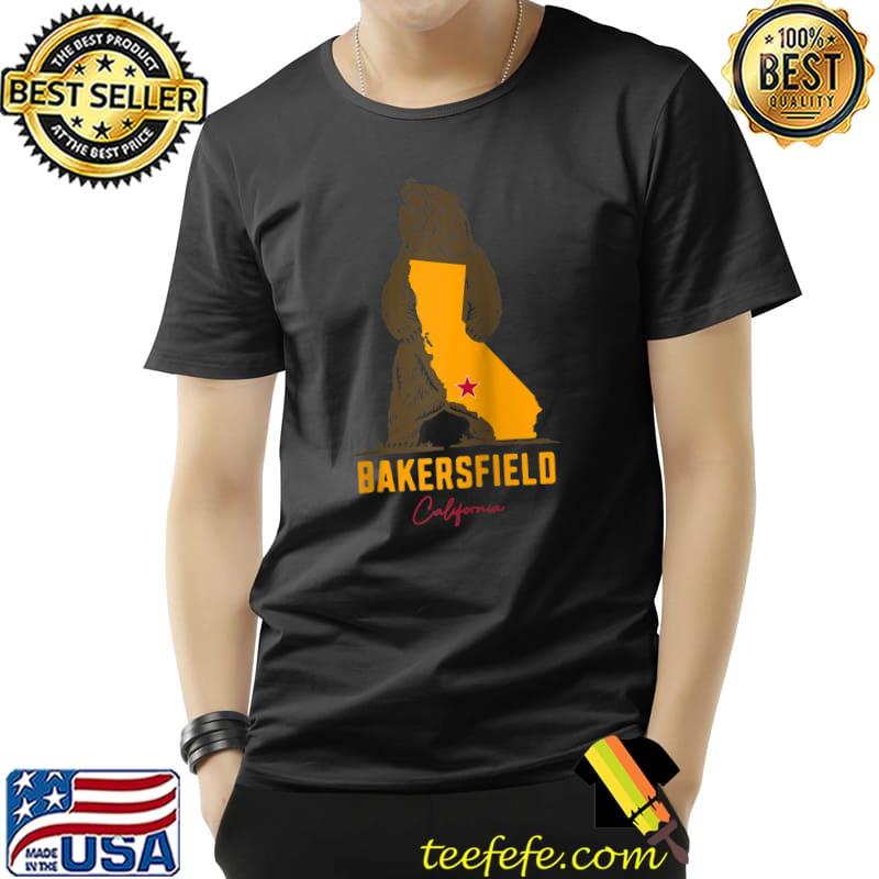 Funny Vintage Bakersfield California Bear Map Flag Souvenir T- Unisex Funny Vintage Bakersfield California Bear Map Flag Souvenir T- Unisex