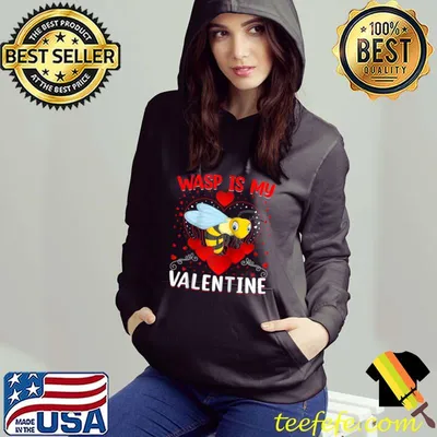 Funny Wasp Is My Valentine Wasp Bird Valentine's Day T-Shirt