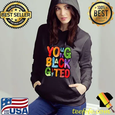 Funny Young Gifted & Black Men Women Kids Black History Month T-shirt