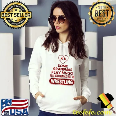 Grandmas Watch Wrestling Christmas gift for Grandma T-shirt