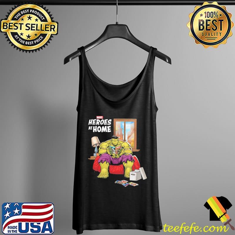 Happy Marvel Heroes At Home Hulk Shirt Tank Top Happy Marvel Heroes At Home Hulk Shirt Tank Top
