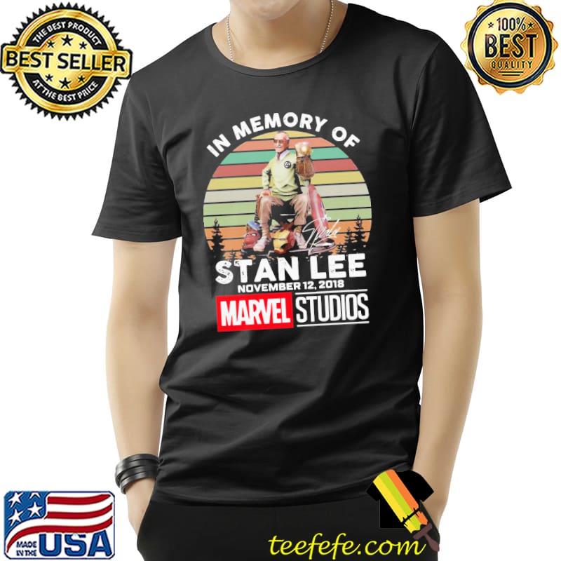 Hot in memory of stan lee november 12 2018 Marvel studios signature vintage Unisex Hot in memory of stan lee november 12 2018 Marvel studios signature vintage Unisex