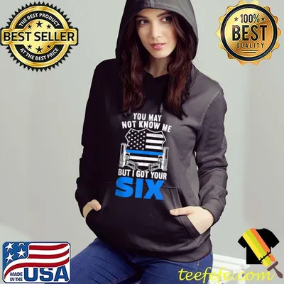 I Got Your Six Thin Blue Line USA Flag Law Enforcement T-shirt