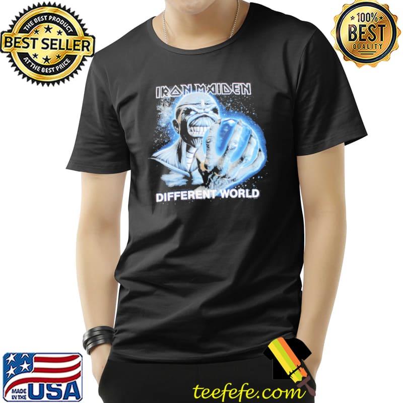 Iron Maiden Different World England T-Shirt Unisex Iron Maiden Different World England T-Shirt Unisex