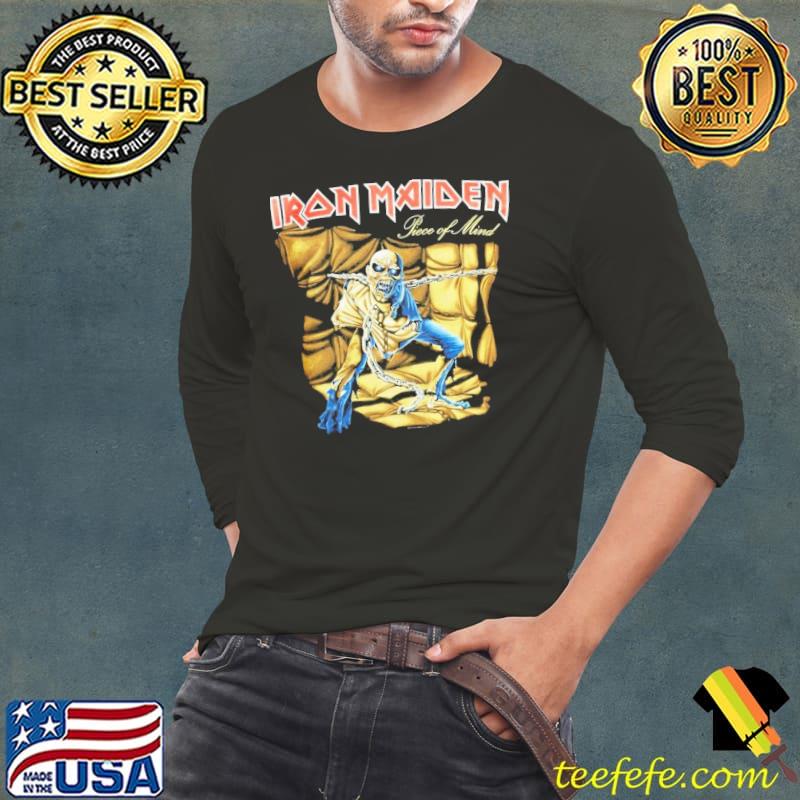 Iron Maiden Piece of Mind Steve Harris Official Tee T-Shirt Long Sleeve Tee Iron Maiden Piece of Mind Steve Harris Official Tee T-Shirt Long Sleeve Tee