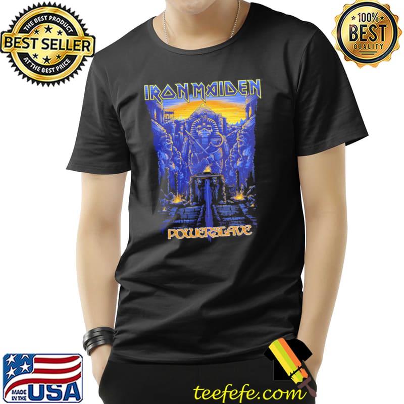 Iron Maiden Powerslave Cover Steve Harris Officially Men T-Shirt Unisex Iron Maiden Powerslave Cover Steve Harris Officially Men T-Shirt Unisex
