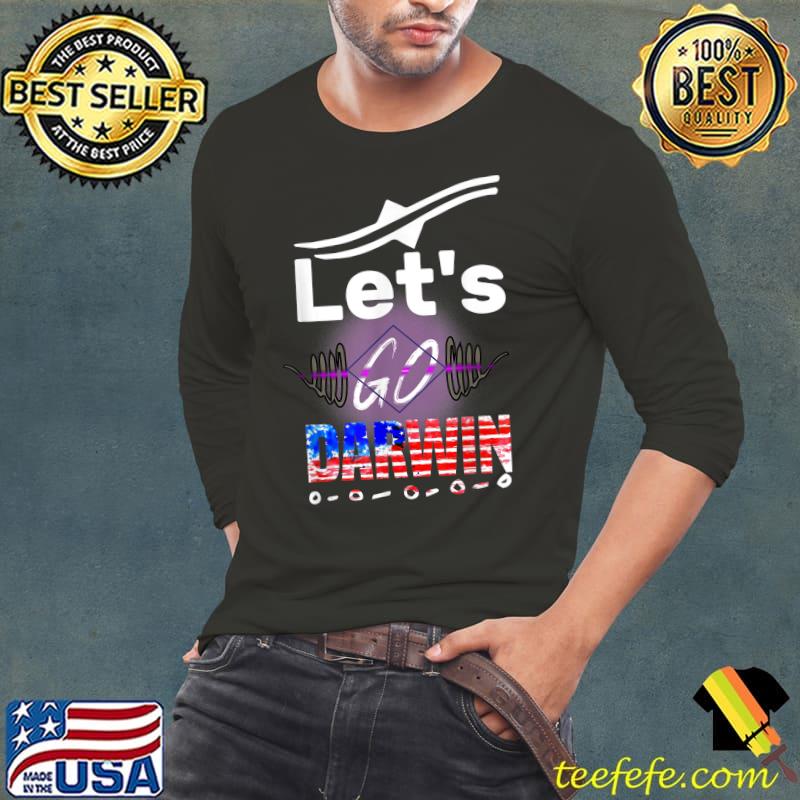Lets Go Darwin US Flag Vintage funny T-Shirt Long Sleeve Tee Lets Go Darwin US Flag Vintage funny T-Shirt Long Sleeve Tee