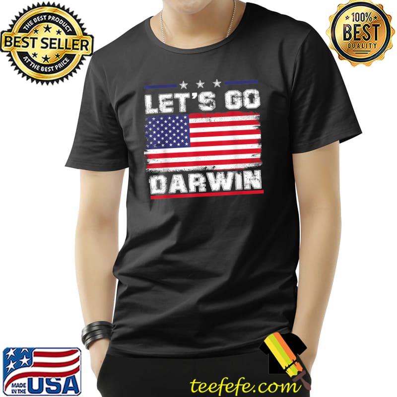 Let's Go Darwin Vintage US Flag Lets go Darwin T-Shirt Unisex Let's Go Darwin Vintage US Flag Lets go Darwin T-Shirt Unisex