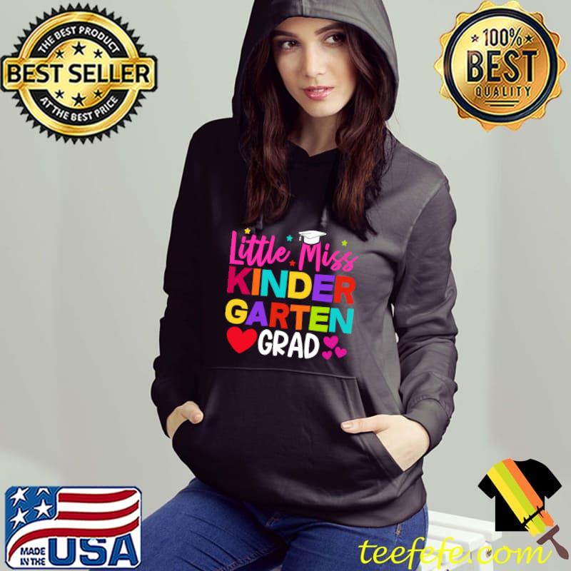 Lil Miss Kindergarten 100th Day of School Student-Teacher T-Shirt Lil Miss Kindergarten 100th Day of School Student-Teacher T-Shirt