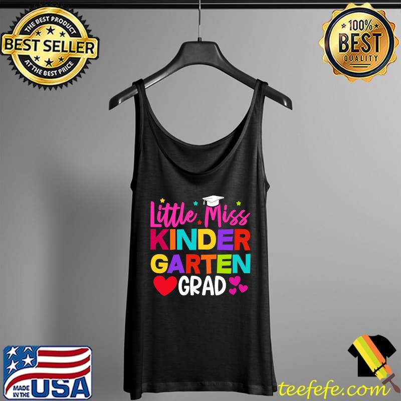 Lil Miss Kindergarten 100th Day of School Student-Teacher T-Shirt Tank Top Lil Miss Kindergarten 100th Day of School Student-Teacher T-Shirt Tank Top
