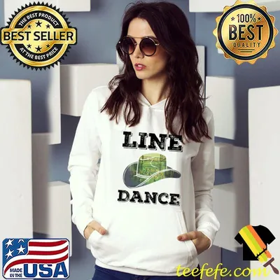 Line Dance Cowboy Hat Graphic Silhouette Line Dancing T-shirt